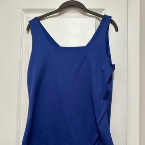Boutique Essentials Royal Blue Tank/Shell Size Medium. V-neck or crew